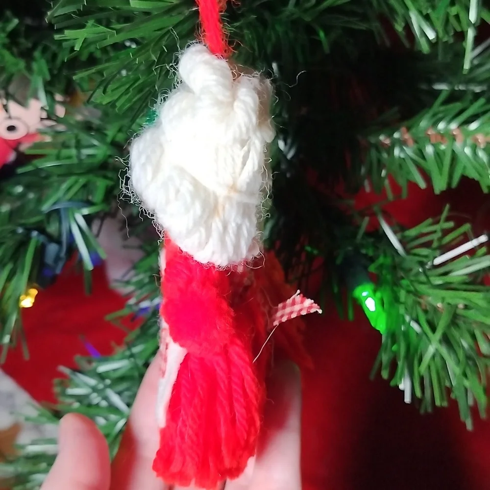 Vintage Homemade Mrs. Clause Christmas Ornament
